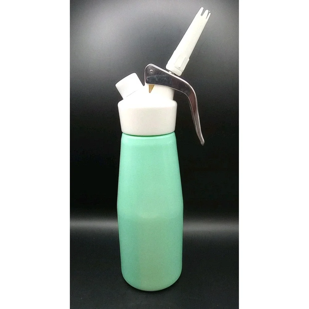 Vintage Isi Flip Glass Cream Whipper 500 ml Austria Aqua